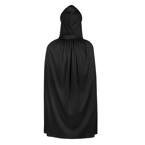 KarneLux Umhang mit Kapuze - Cape als Kostüm für Halloween, Karneval und Fasching - Vampir Verkleidung für Kinder, Damen und Herren (XL) von KarneLux