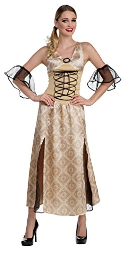 Karneval-Klamotten Burgfräulein Kostüm-e Damen Mittelalter Prinzessin beige Ritterdame Fasching Damenkostüm von Karneval-Klamotten