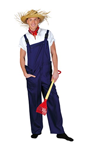 Karneval-Klamotten Kostüm Latzhose blau Gärtnerhose Blaue Arbeitshose blau Blaumann Herren-Kostüm Damen-Kostüm Fasching Karneval von Karneval-Klamotten