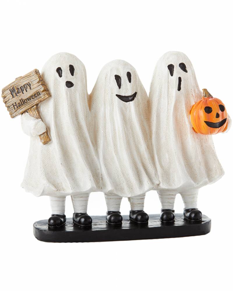 3 niedliche Happy Halloween Geister 20x16 cm  Halloween Deko von Karneval Universe