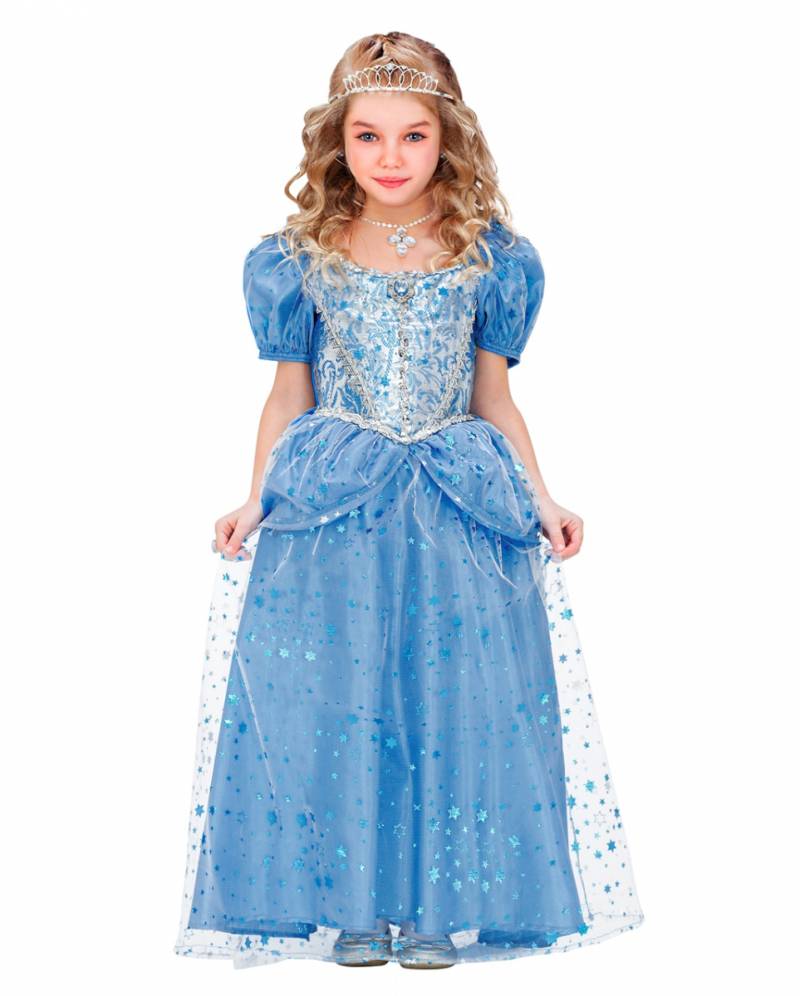 Blaue Schneeprinzessin Kinderkostüm für Fasching S/128 von Karneval Universe