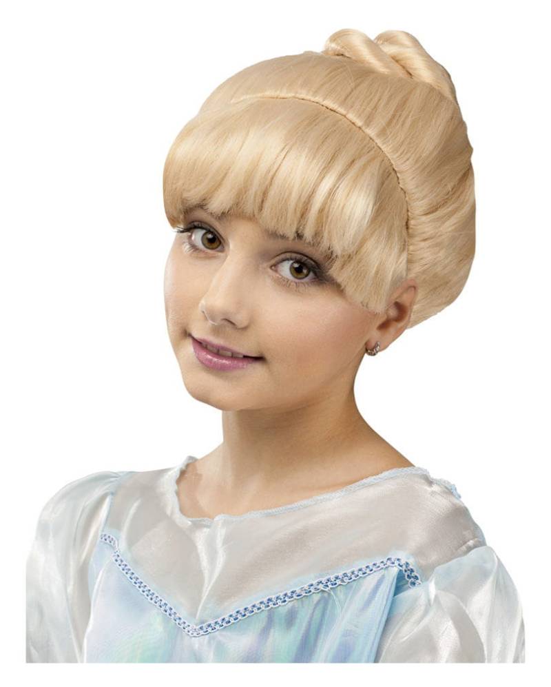 Blonde Prinzessin Kinderperücke für Märchenkostüme von Karneval Universe