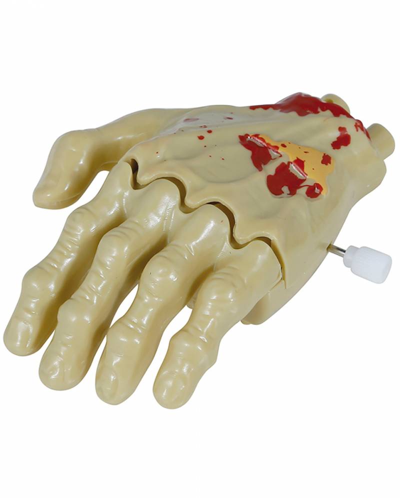 Blutige Zombie Hand zum Aufziehen 9cm bestellen! von Karneval Universe