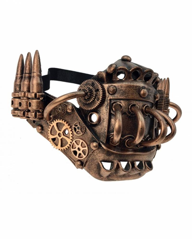 Cuthbert Steampunk Halbmaske als Kostümzubehör von Karneval Universe