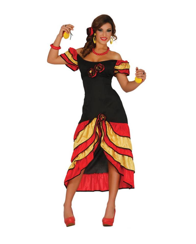 Flamenco Kleid   Andalusische Tänzerin Kostüm M von Karneval Universe