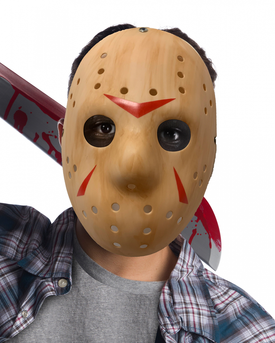 Friday the 13th Jason Voorhees Maske Holzoptik ◆ von Karneval Universe