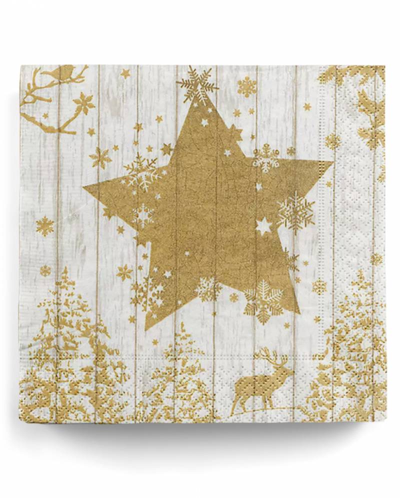 Golden Star Servietten 20 Stück Golden Star Servietten 20 Stück