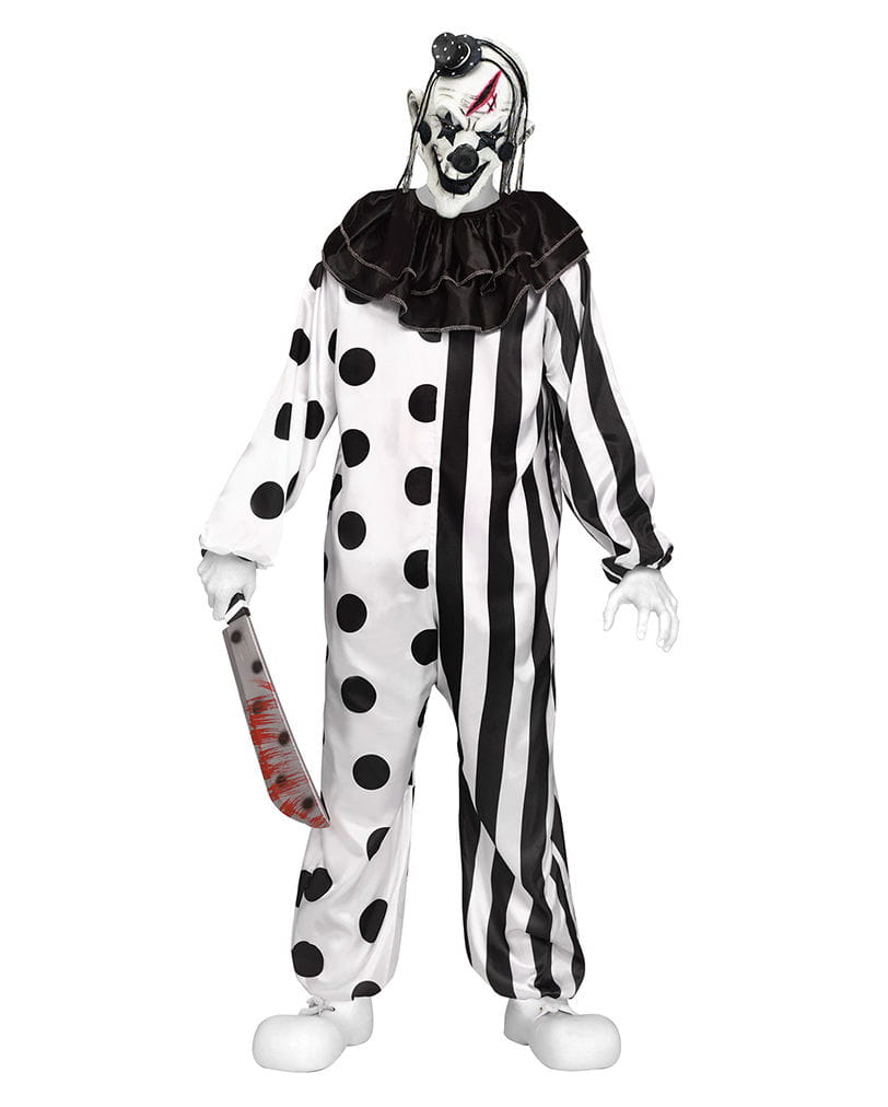 Killer Clown Kostüm für Teenager  Halloween Verkleidung One Size von Karneval Universe