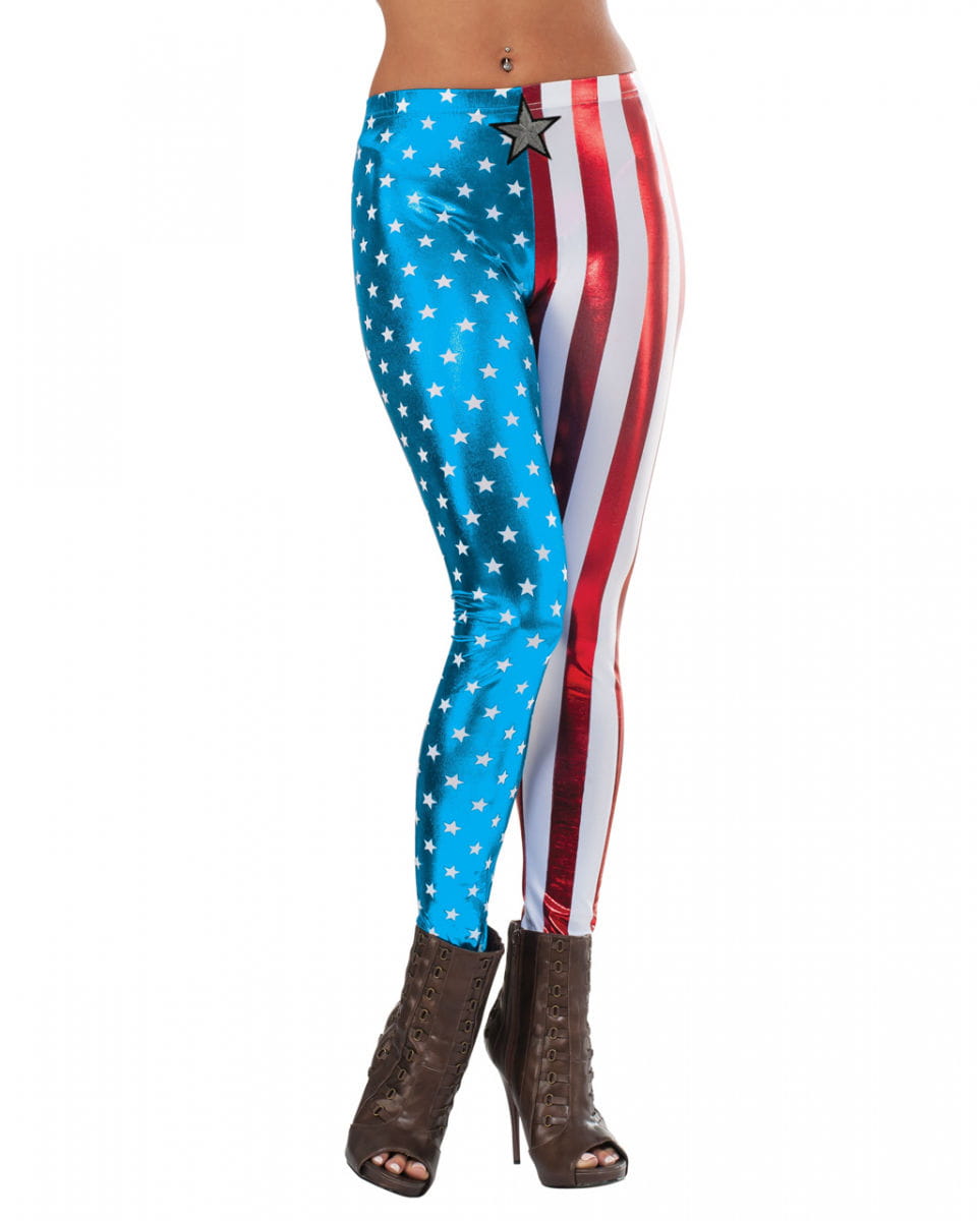 Leggings Captain America für Marvel Fans von Karneval Universe