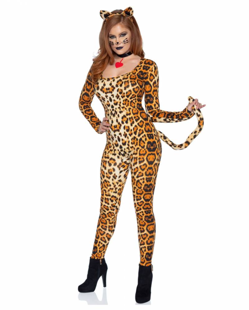 Leoparden Jumpsuit Kostüm für Fasching! XS von Karneval Universe