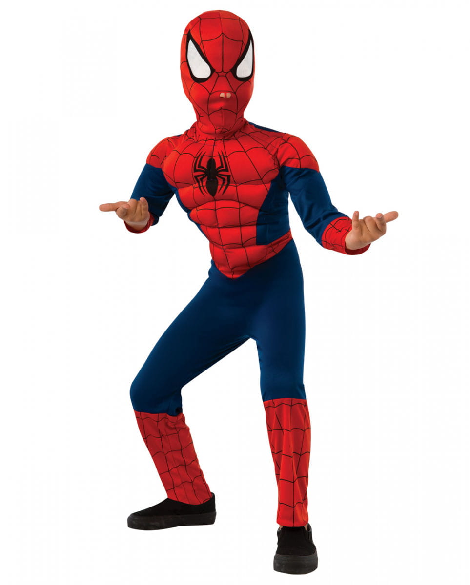 Muskel Kinderkostüm Spider Man für Fasching L von Karneval Universe