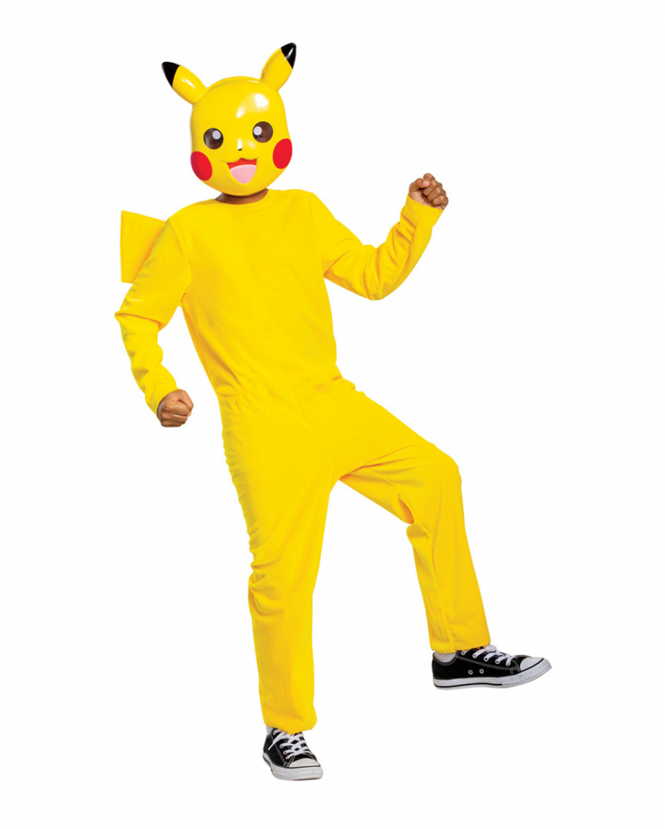 Pikachu Kostüm & Maske für Kinder kaufen M 7-8 Jahre von Karneval Universe