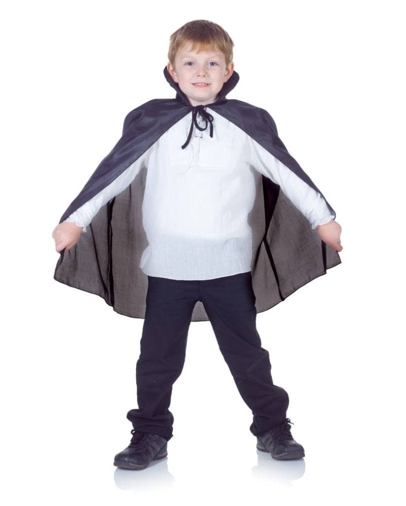 Schwarzer Vampir-Umhang für Kinder  Dracula Umhang für Kinder von Karneval Universe