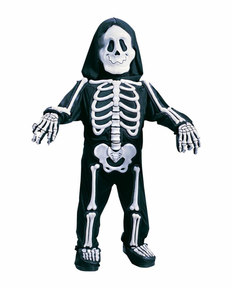 Skelett Onesie für Kleinkinder  Halloween Kostüm L von Karneval Universe