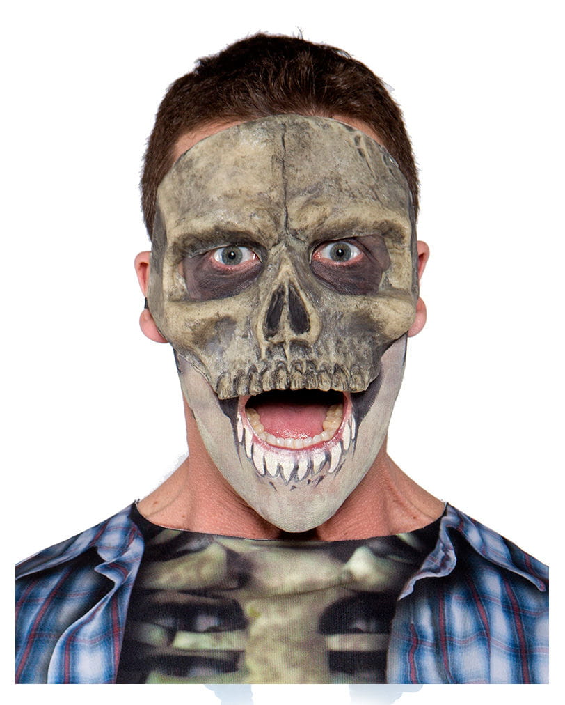 Skull Halbmaske   Gruselige Totenkopf Maske von Karneval Universe