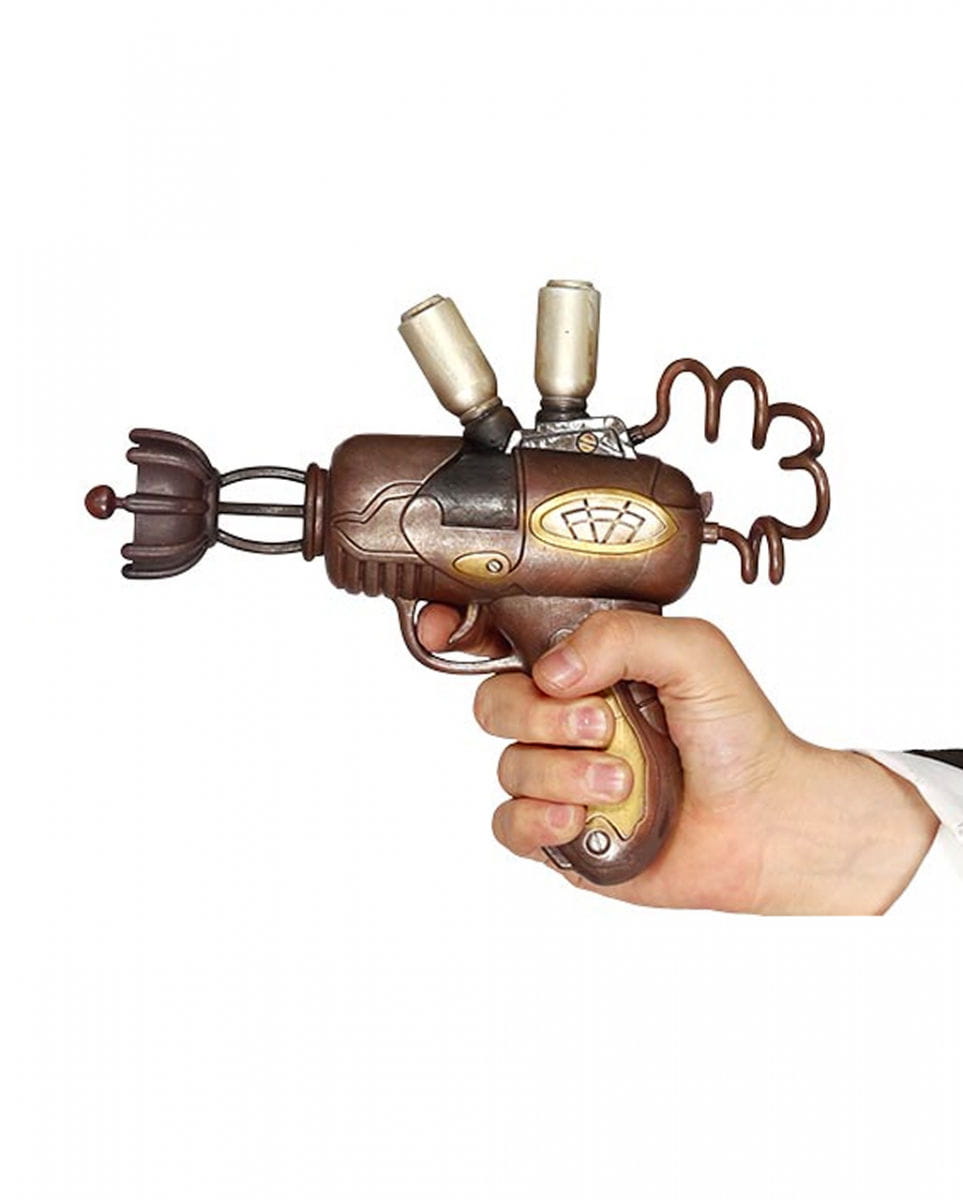 Steampunk Revolver 26 cm Kostüm Accessoire von Karneval Universe