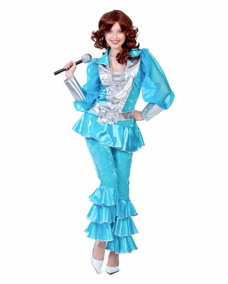 Türkises 70s Mama Mia Deluxe Kostüm Türkises 70s Mama Mia Deluxe Kostüm