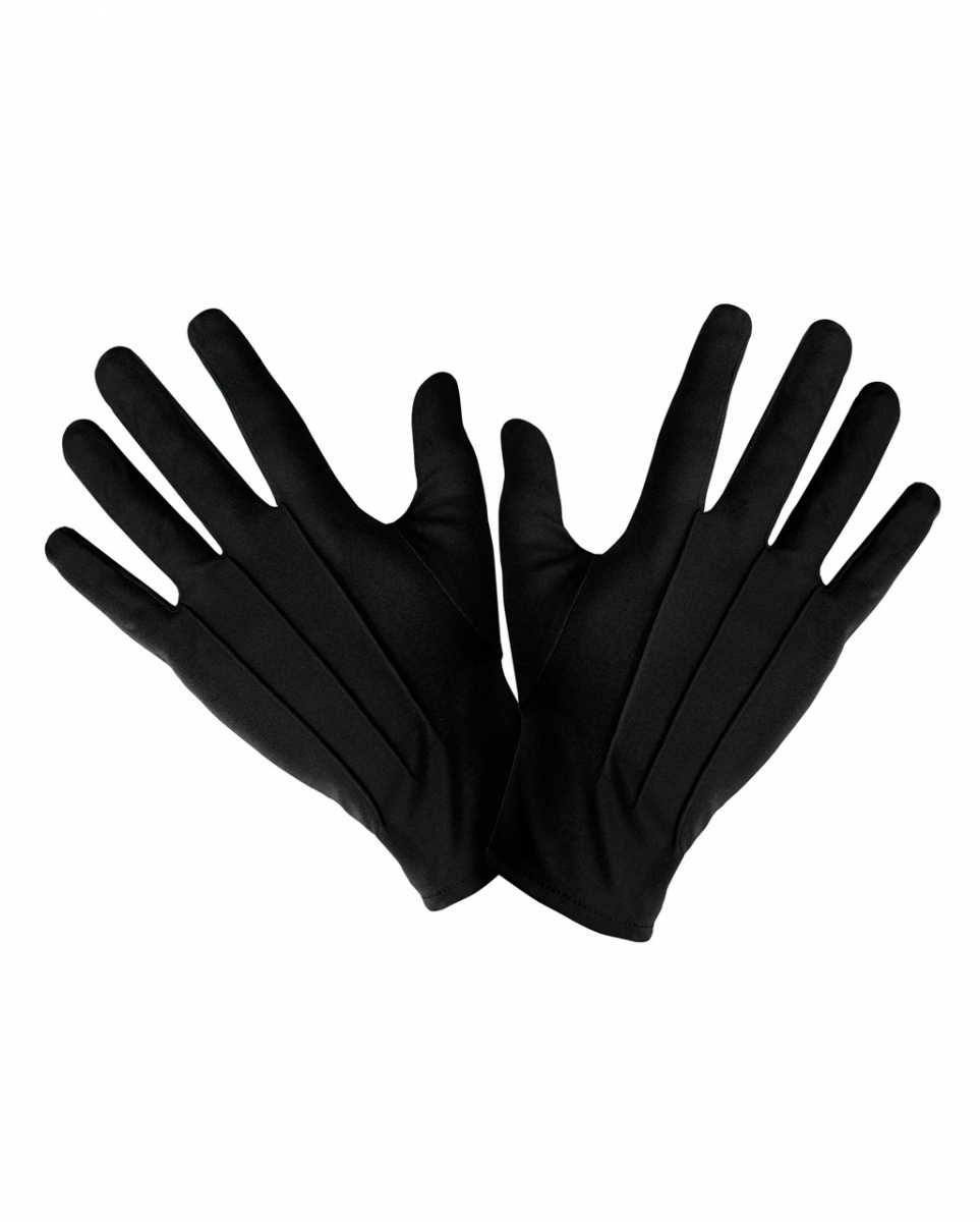 Unisex Handschuhe für Kostüme schwarz für Fasching von Karneval Universe