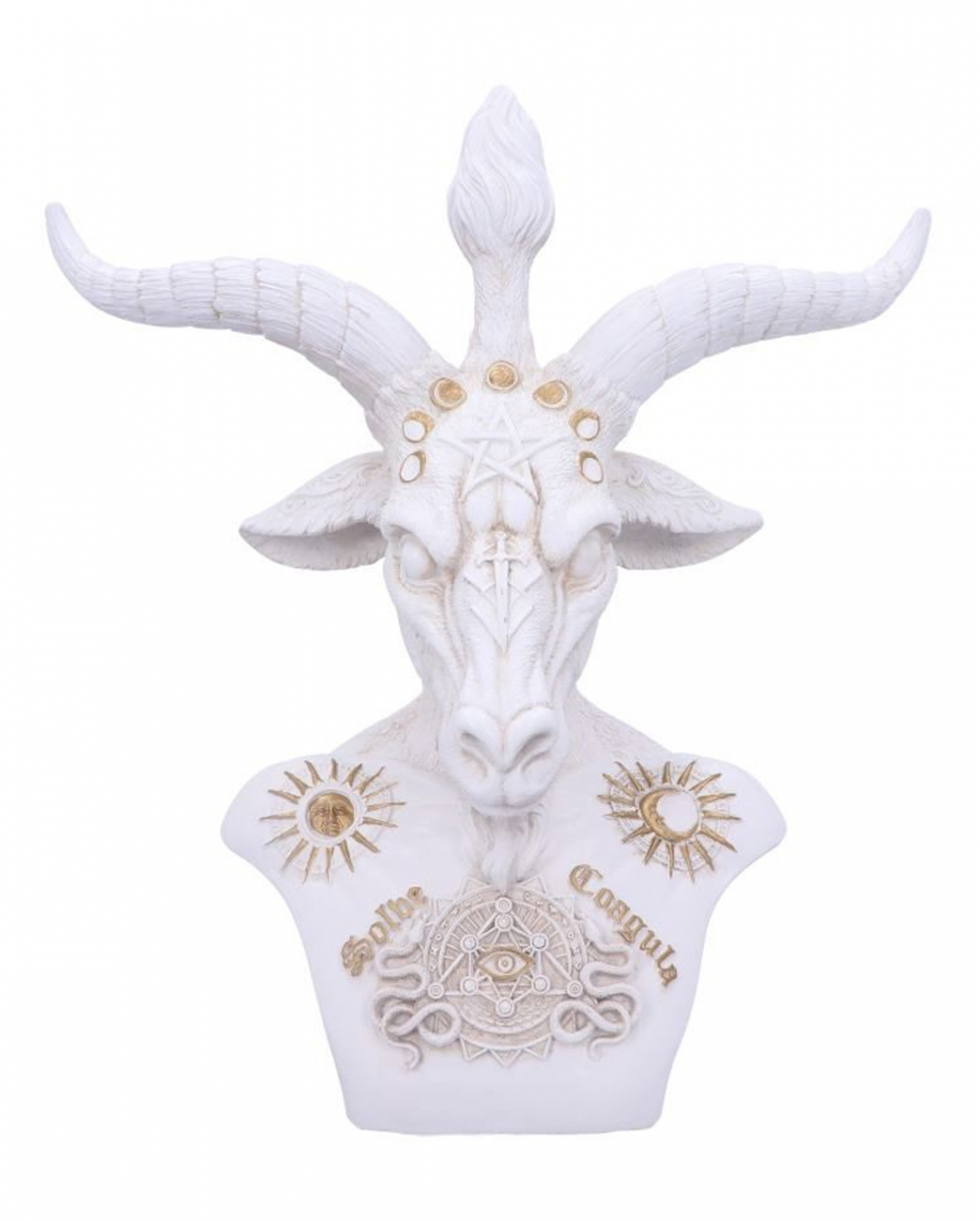 Weiße Baphomet Skulptur  JETZT online bestellen! von Karneval Universe