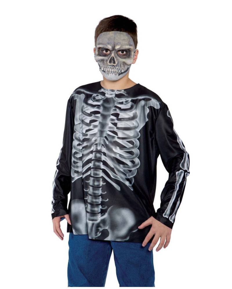 X-Ray Röntgen Teenager Longsleeve   Halloween Shirt für Teens L von Karneval Universe