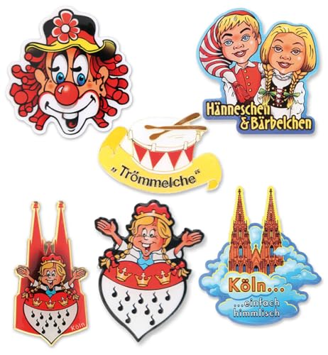 KarnevalsTeufel 1 Anstecker I Love Köln Kölnbutton Verschiedene Motiven zur Auswahl Accessoire (Hänneschen & Bärbelchen) von KarnevalsTeufel.de