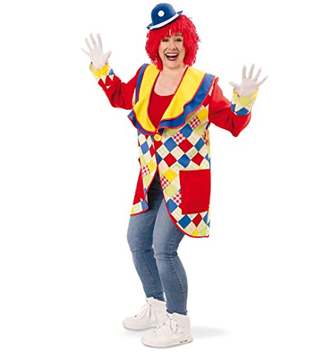 KarnevalsTeufel Clown Mantel bunt Erwachsenenkostüm Frack Jacke Karneval Zirkus Parade Showmaster Clown Kostüm Verkleidung (L) von KarnevalsTeufel.de