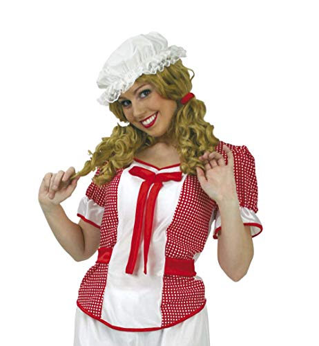 KarnevalsTeufel Damenkostüm Baby Doll Bluse in rot-weiß mit Schleife und Karomuster Nachthemd Karneval Fasching Mottoparty (44) von KarnevalsTeufel.de