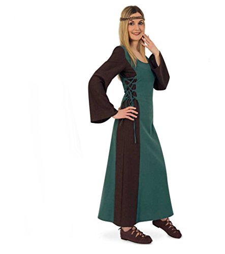 KarnevalsTeufel Mittelalter Maid Damen-Kostüm Mittelalter-Kleid Damen-Outfit grün lang (M) von KarnevalsTeufel.de