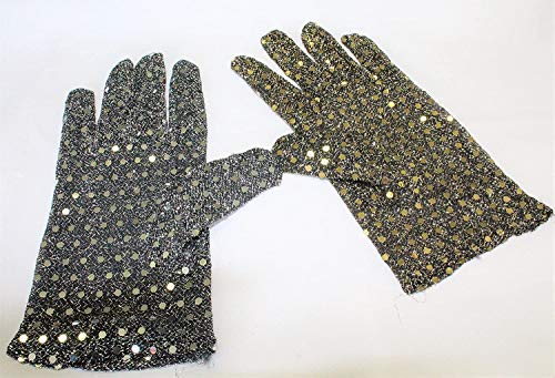 Pailletten-Handschuhe, sortierte Farben, Fasching, Karneval, Mottoparty (Gold) von KarnevalsTeufel.de