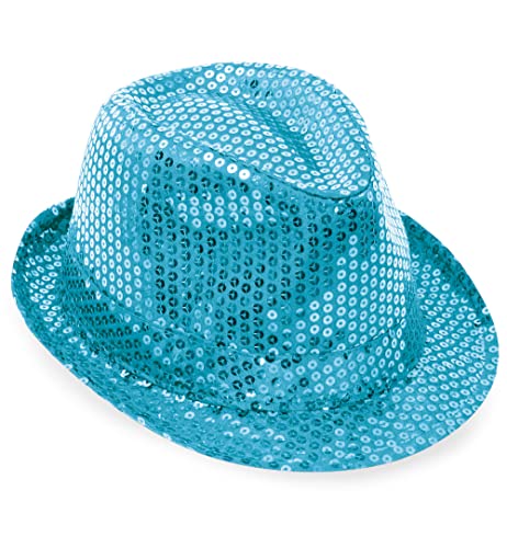 Paillettenhut Türkis, Gr. 58 cm, Mottoparty, Partyhut, Karneval Paillettenhut Türkis, Gr. 58 cm, Mottoparty, Partyhut, Karneval von KarnevalsTeufel.de