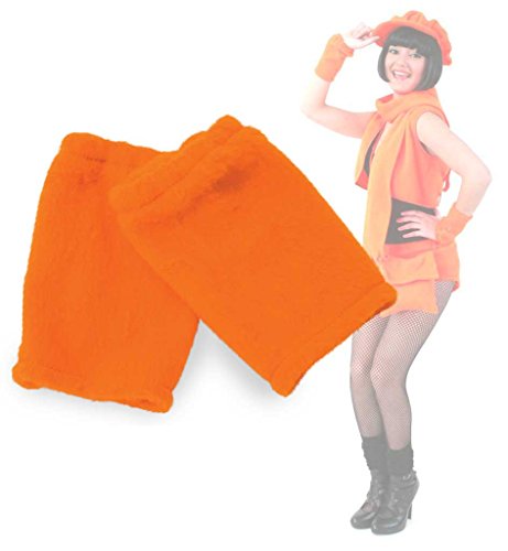 Pulswärmer, Armstulpen, für Erwachsene, erhältlich in Neon grün oder Neon orange, Armwärmer, Accessoire,ideal für Karneval (Neon Orange) von KarnevalsTeufel.de