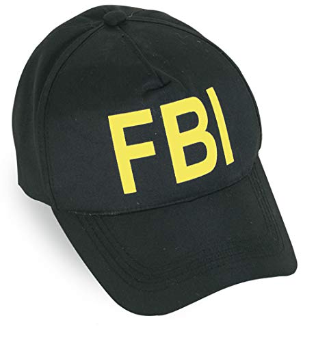 KarnevalsTeufel.de Basecap FBI, Gr. 55-60 cm, variabel, Polizeimütze (gelb) von KarnevalsTeufel.de