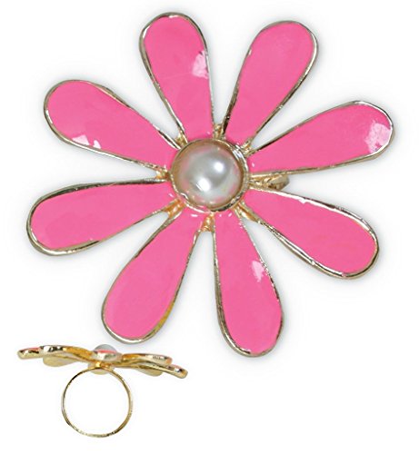 Blumenring, sortierte Farben, Karneval, Accessoire (pink) von KarnevalsTeufel.de