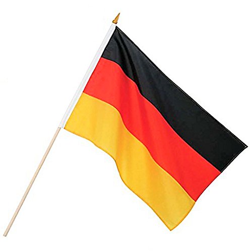 KarnevalsTeufel.de Flagge Fan ca. 30 x 45 cm, Deutschland, Fußball, WM, EM von KarnevalsTeufel.de