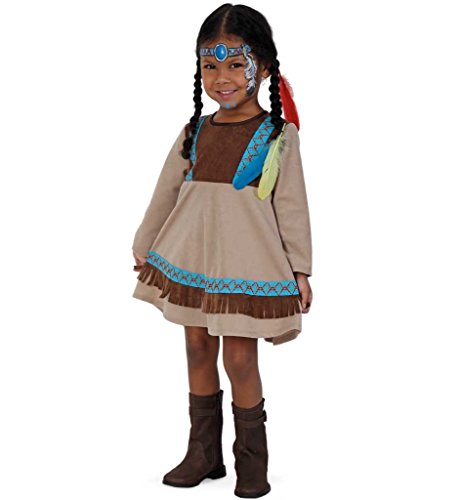 KarnevalsTeufel Kinder-Kostüm "Indianer Kleine Feder" Ureinwohner Wilder-Westen-Outfit Gr 86, 98 (86) von KarnevalsTeufel.de