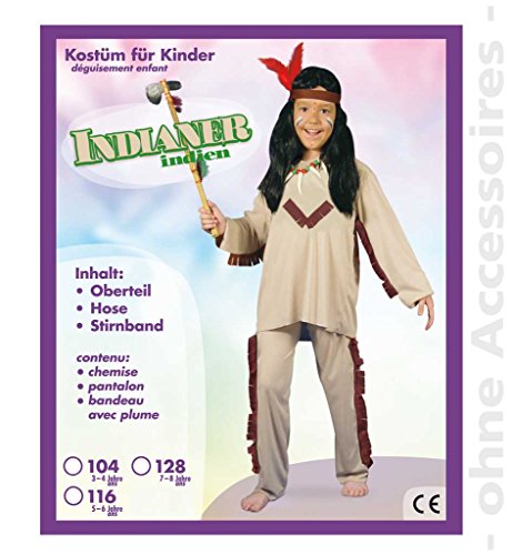 KarnevalsTeufel.de Kinderkostüm Indianer (116) von KarnevalsTeufel.de