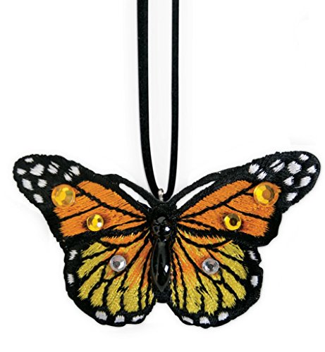 Kette Schmetterling, sortierte Farben, Karneval, Accessiore (orange) von KarnevalsTeufel.de