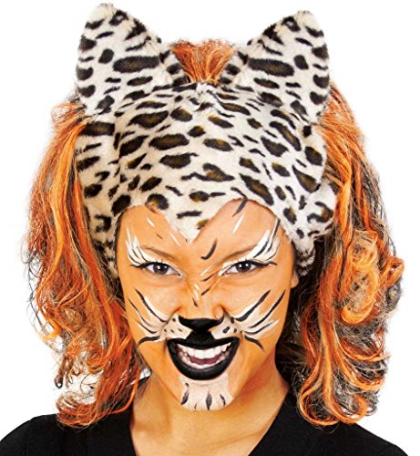 Perücke Cats Leopard Tiger Wildkatze Karneval Löwe Tierkostüm Raubkatze Raubtier Afrika Polyester Einheitsgröße von KarnevalsTeufel.de