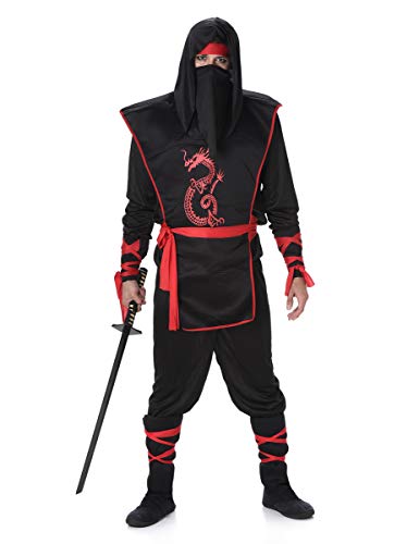 Karnival Costumes - Ninja-Kostüm für Herren Taille M von Karnival Costumes