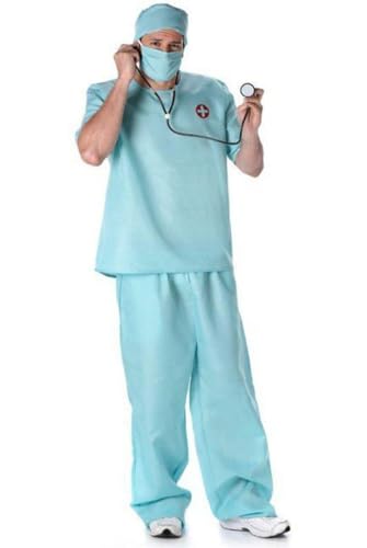 Karnival 82093 Männlicher Chirurg Kostüm Herren Grün XL von Karnival Costumes