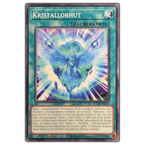 Kristallobhut Common Yugioh SDCB-DE017 - mit Kartenvermittler Toploader von Kartenvermittler