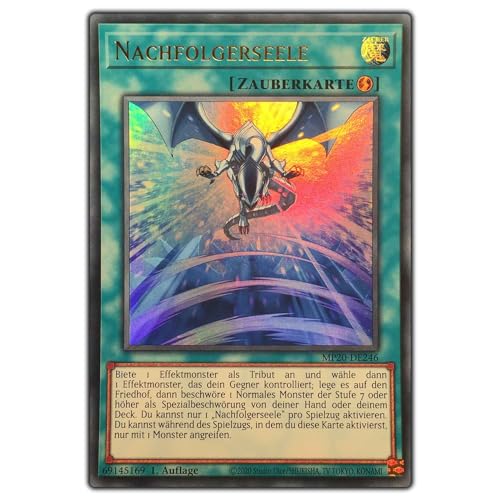 MP20-DE246 - Nachfolgerseele - Ultra Rare - Yugioh - mit Kartenvermittler Toploader von Kartenvermittler