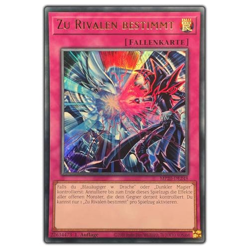 MP20-DE248 - Zu Rivalen bestimmt - Ultra Rare - Yugioh - mit Kartenvermittler Toploader von Kartenvermittler