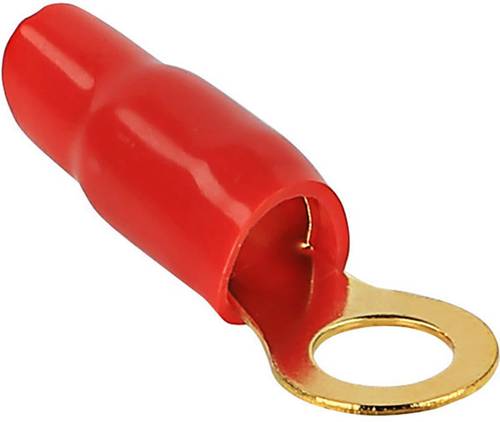 Kash 24K033 Ringkabelschuh Querschnitt (max.)=16mm² Loch-Ø=8mm Teilisoliert Rot von Kash