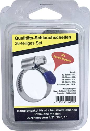 Kash 3771310001 Schlauchschelle 10 - 32mm 28-teilig von Kash