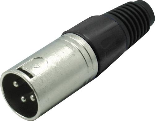 Kash 55002-S XLR-Steckverbinder Stecker, gerade Polzahl: 3 Schwarz 1St. von Kash