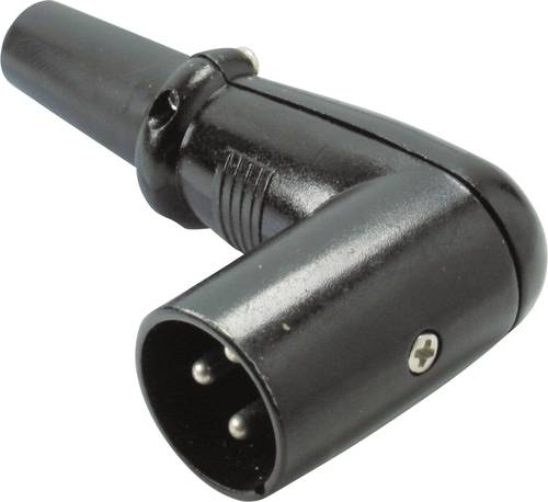 Kash 55006 XLR-Steckverbinder Stecker, gewinkelt Polzahl: 3 Schwarz von Kash