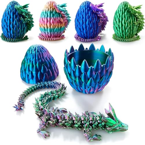 Drachenei mit 3D Drache, Kristall Drache Im Ei, Mythical Pieces Dragon, Dragon Egg, Drachen Ei, Dracheneier, Drachen Spielzeug (A11) von Kashyke