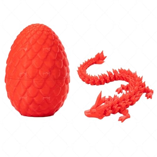 Drachenei mit 3D Drache, Kristall Drache Im Ei, Mythical Pieces Dragon, Dragon Egg, Drachen Ei, Dracheneier, Drachen Spielzeug (A5) von Kashyke