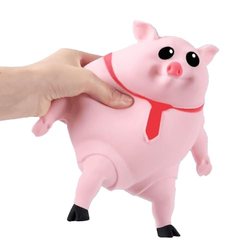 Schwein Quetsch Spielzeug,Stress Schwein Stress Spielzeug,Schwein Zum Quetschen,Anti Stress Schwein Rosa, Kreatives Dekompressions Piggy,Squishy Squeeze Fidget Toys Reisespielzeug Wutschwein (M) von Kashyke